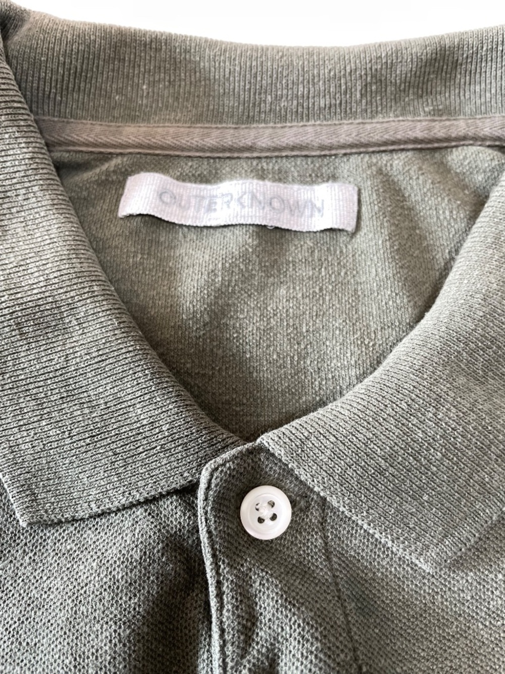 Outerknown Men’s Hemp Organic Cotton Polo Shirt - Picture 6 of 10